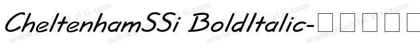 CheltenhamSSi BoldItalic字体转换